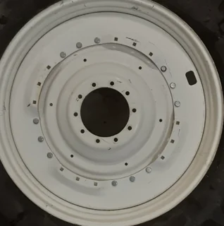 Used 12 X 50 NH White 10 Bolt Dual Wheel (10-13.189-11.09) 7.87 inset - Good  Condition