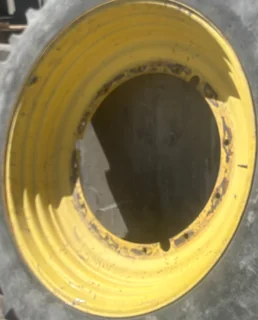 Used 13 x 46 12-32.047-30.09 - 3.875" Stub Disc Wheel Yellow
