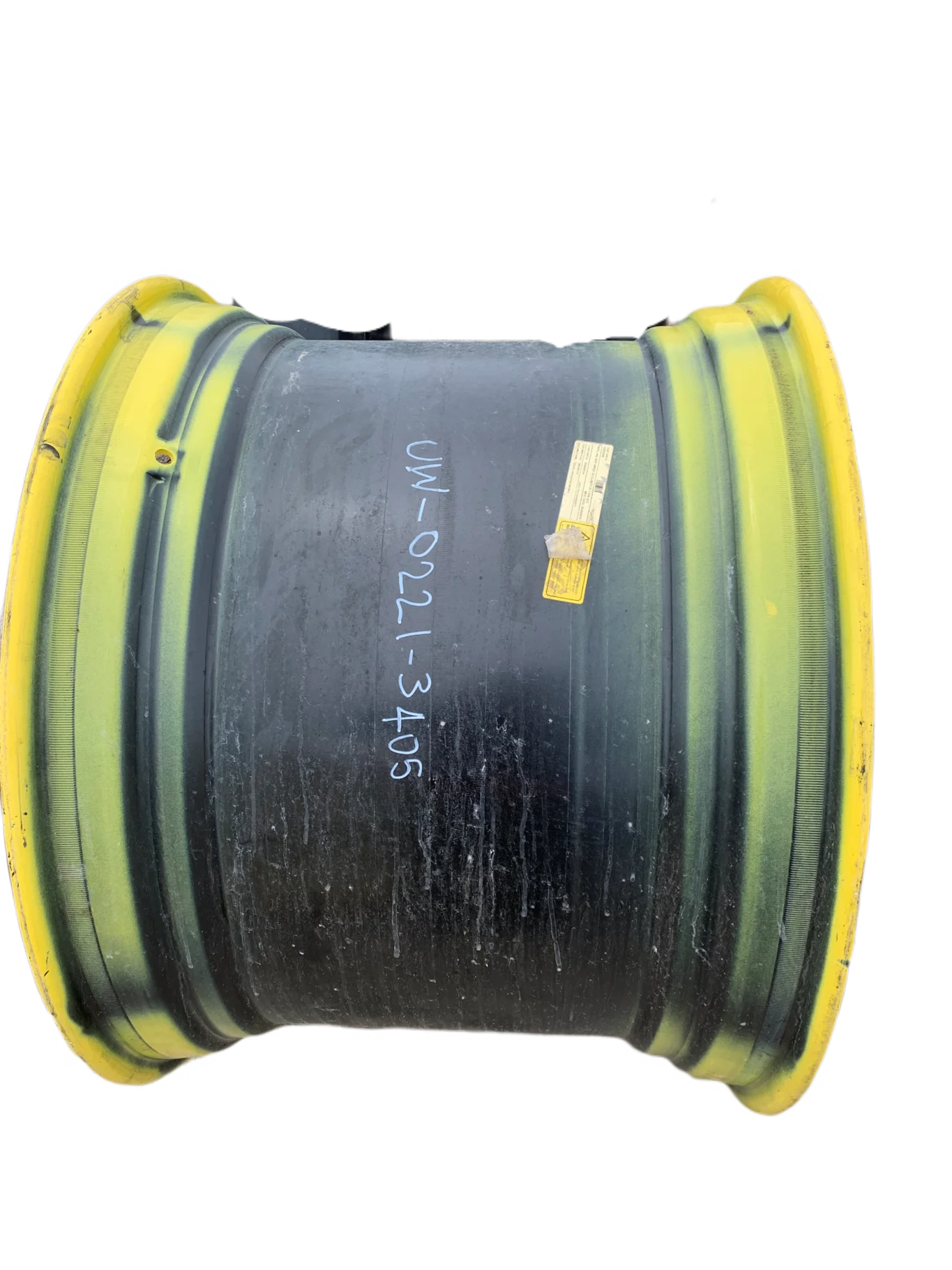 Used 27 X 38 John Deere Yellow 20 Bolt (.984) Combine Wheel (20-13.19-11.07) 17.5" (paint scratched image 3