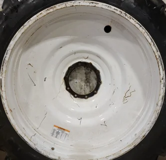 Used 10 X 50 New Holland White 10 Bolt (.905) Sprayer Wheel (10-12.5-10) scratches image 2