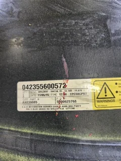 USED 23 X 38 10-13.187-11.07-15.56 (INSIDE) DOLLY DUAL YELLOW WHEEL