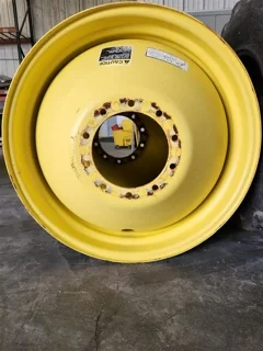 USED 23 X 38 10-13.187-11.07-15.56 (INSIDE) DOLLY DUAL YELLOW WHEEL image 2