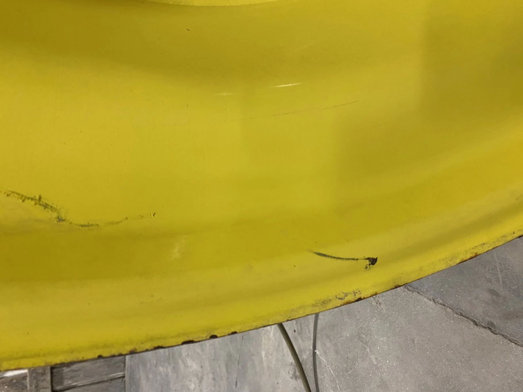 USED 18 X 42 10-13.19-11.07-12.4 (OUTSIDE) DOLLY DUAL YELLOW WHEEL image 3