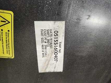 Used 16 x 46 10 Bolt Silver Dual Wheel image 3