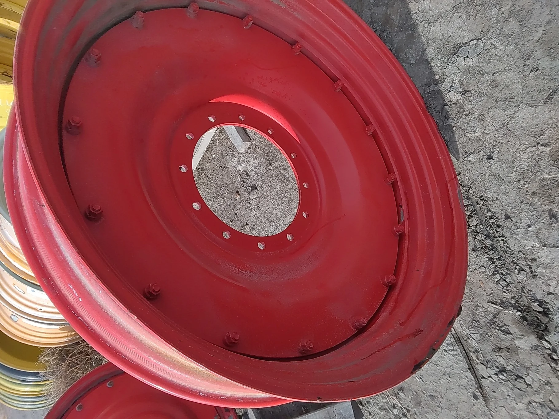 Used 10 X 46 Fendt Stub Disc 12 Bolt (.964) Stub Disc Wheel (12-17-14.5) 13.5" (paint scratches arou image 2