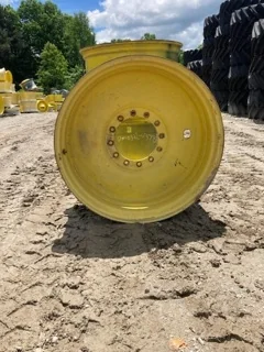 Used 18 X 38 John Deere Yellow 12 Bolt (.906) Sprayer Wheel (12-13.976-11.857) 5.93" Offset