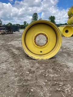 Used 18 X 38 John Deere Yellow 12 Bolt (.906) Sprayer Wheel (12-13.976-11.857) 5.93" Offset image 2