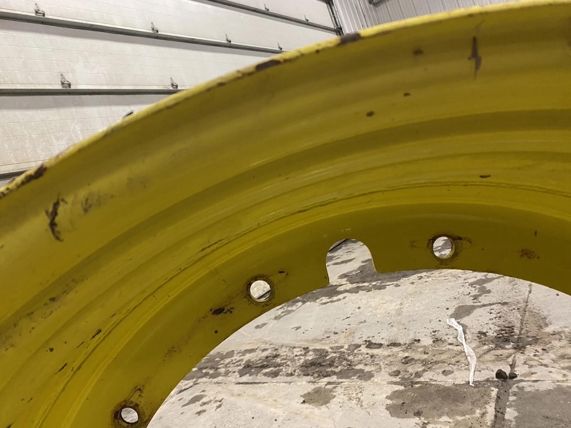 Used 16 X 42 John Deere Yellow 12 Bolt Stub Disc - Fair Condition 
(Scratches, Gashes, Rust Spots) image 6