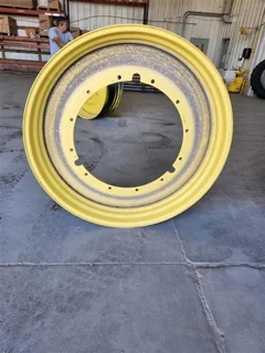 Used 15 X 50 12-32.047-30.079 -2.81IN Yellow Stub Disc Wheel image 2