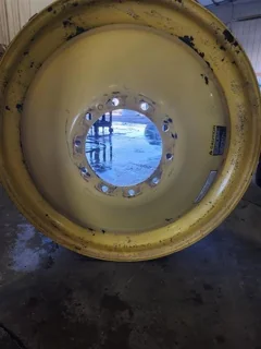 USED 18 X 42 10-13.19-11.07-14.4 (INSIDE) DOLLY DUAL YELLOW WHEEL image 2