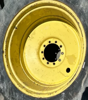 Used 16 x 38 Titan 10 Bolt John Deere Yellow Wheel image 2