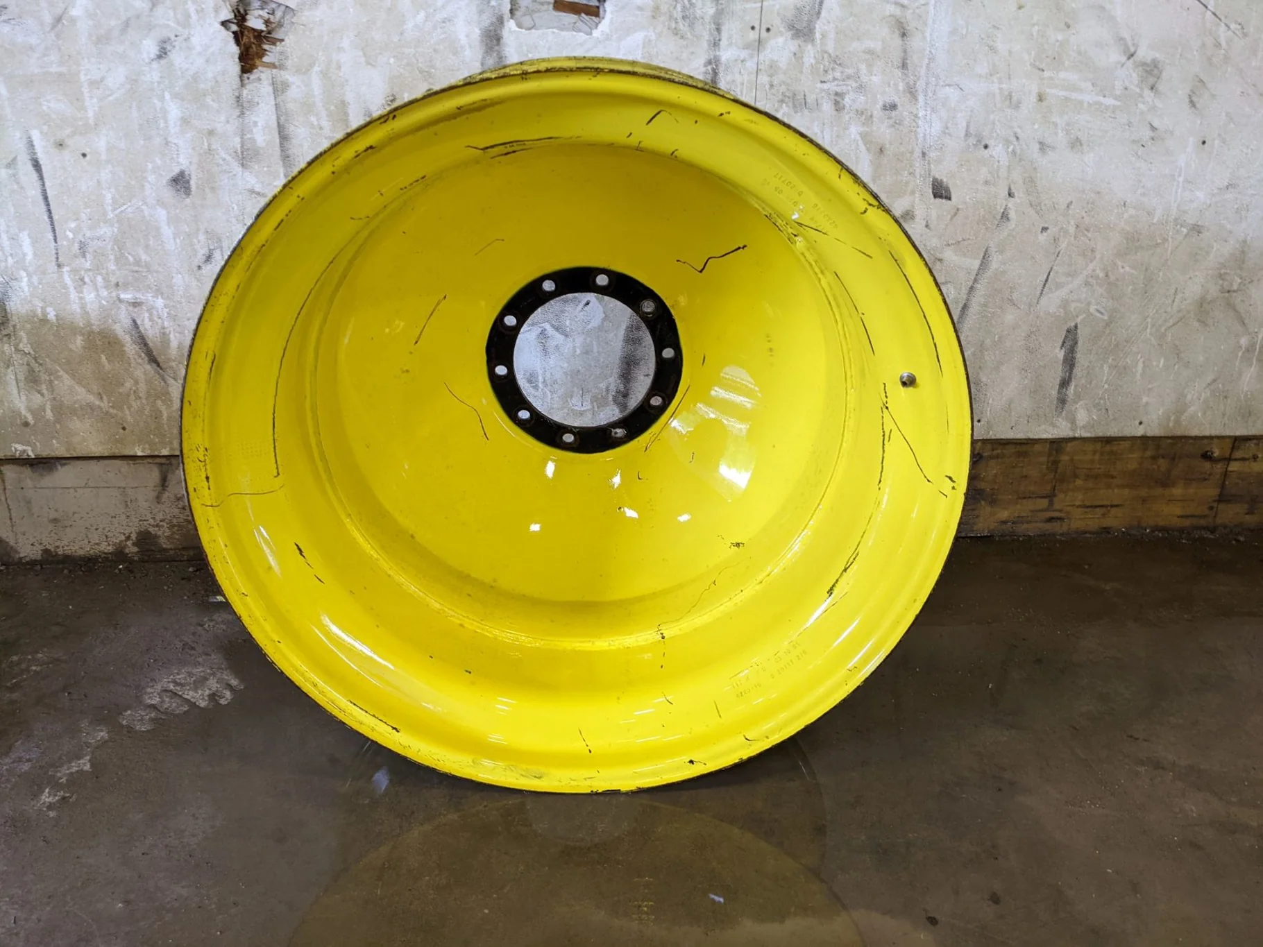 USED 16 x 42 10-13.187-11.07-14.4 (INSIDE) DOLLY DUAL YELLOW WHEEL
