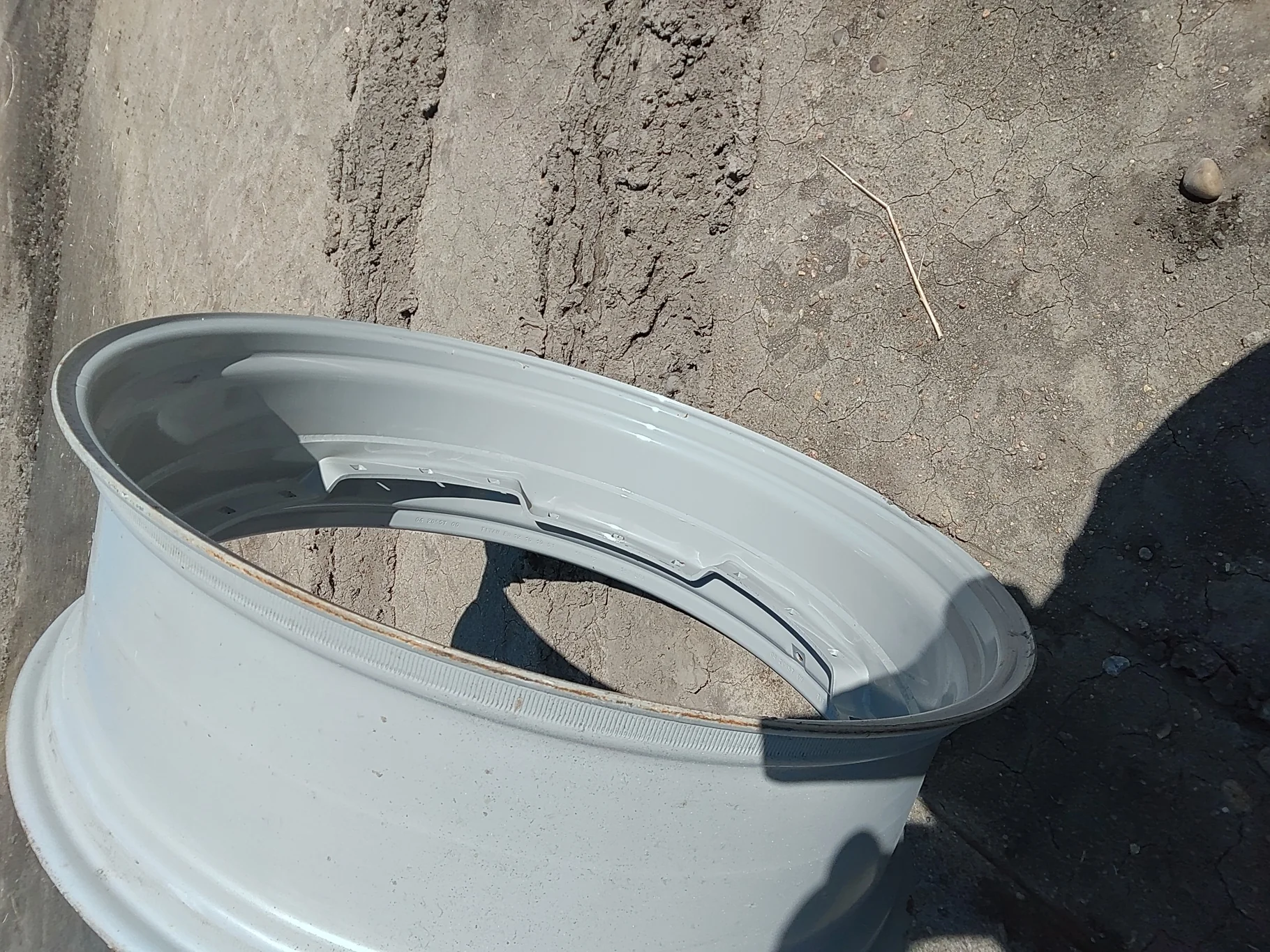 Used 12 X 38 Agco Gray Waffle Wheel (3 Bolt) image 3