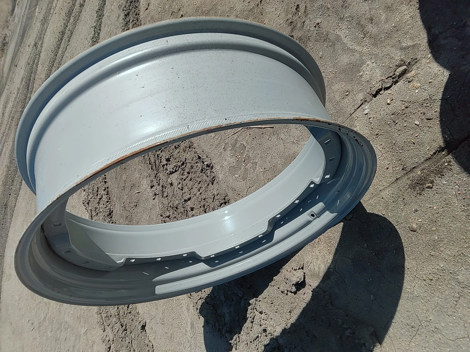 Used 12 X 38 Agco Gray Waffle Wheel (3 Bolt) image 4