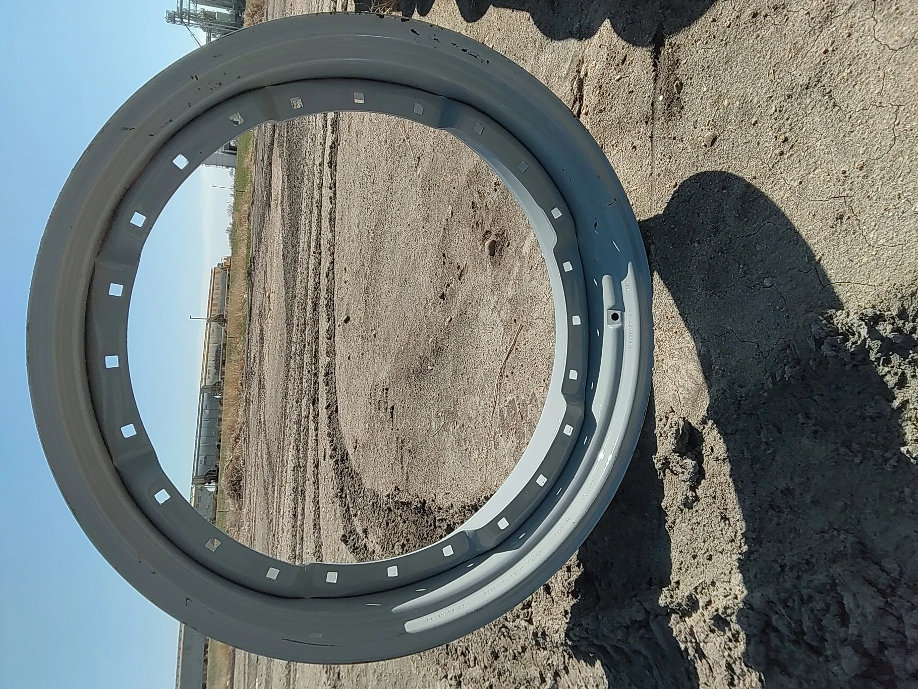 Used 12 X 38 Agco Gray Waffle Wheel (3 Bolt) image 5