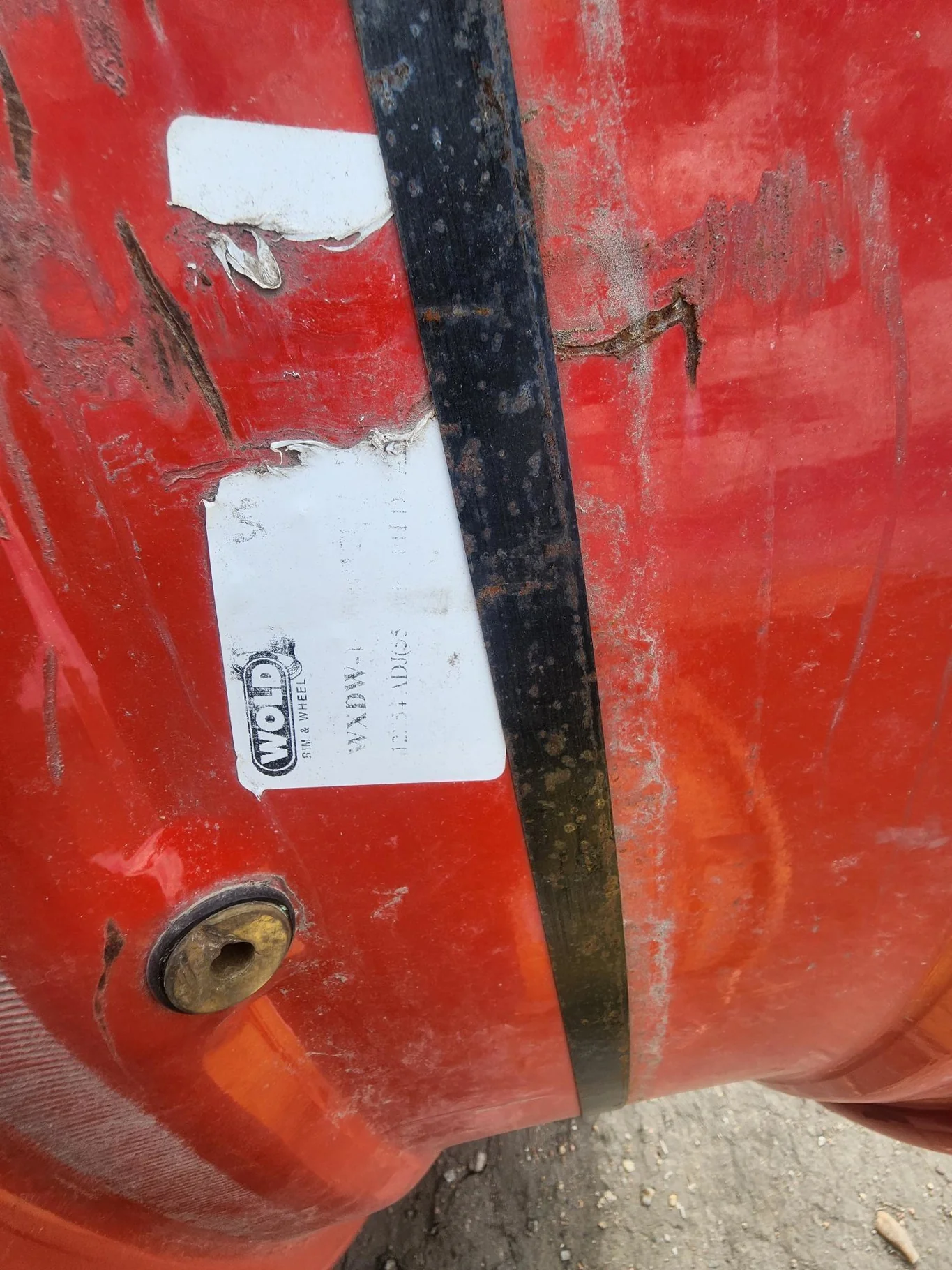 used 12 X 54 10 stub disc with 10bolt center Fendt Red; Scratches