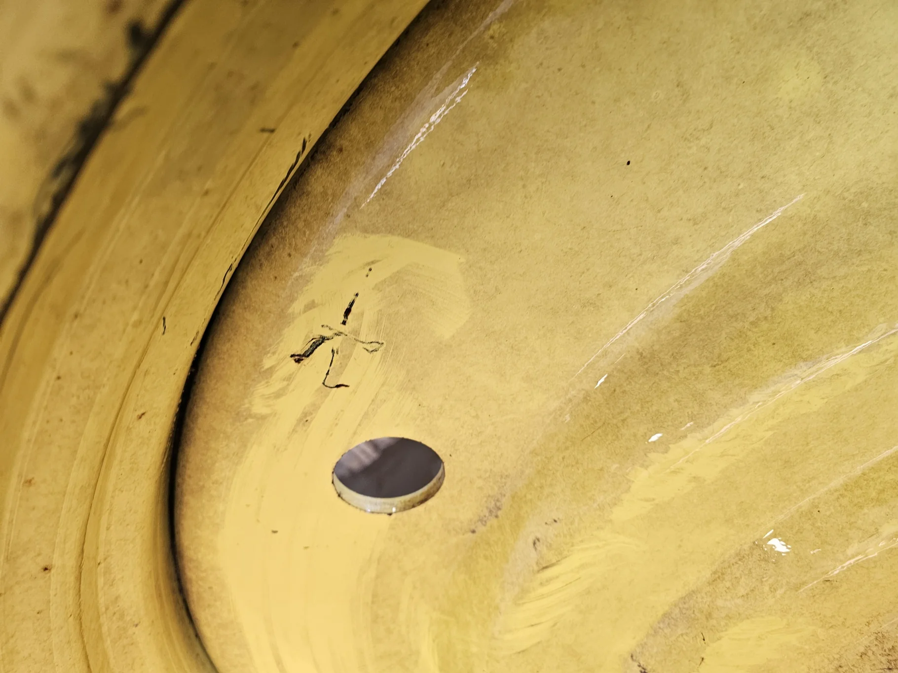Used 15 X 50 John Deere Yellow 10 Bolt (.906) Dual Wheel (10-13.189-11.07) -6.38" IN w/.799 weight h image 4