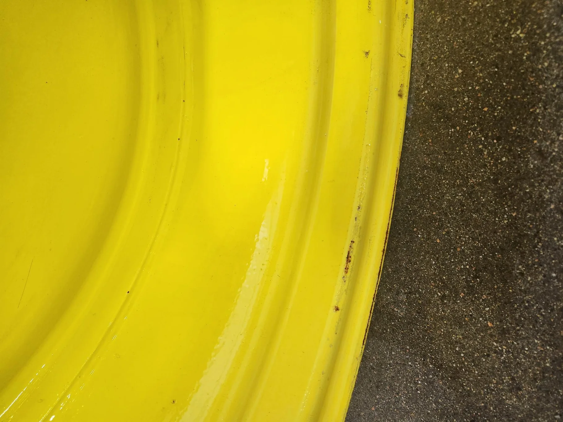 USED 18 X 38 10-13.187-11.07-14.4 (INSIDE) DOLLY DUAL YELLOW WHEEL image 4