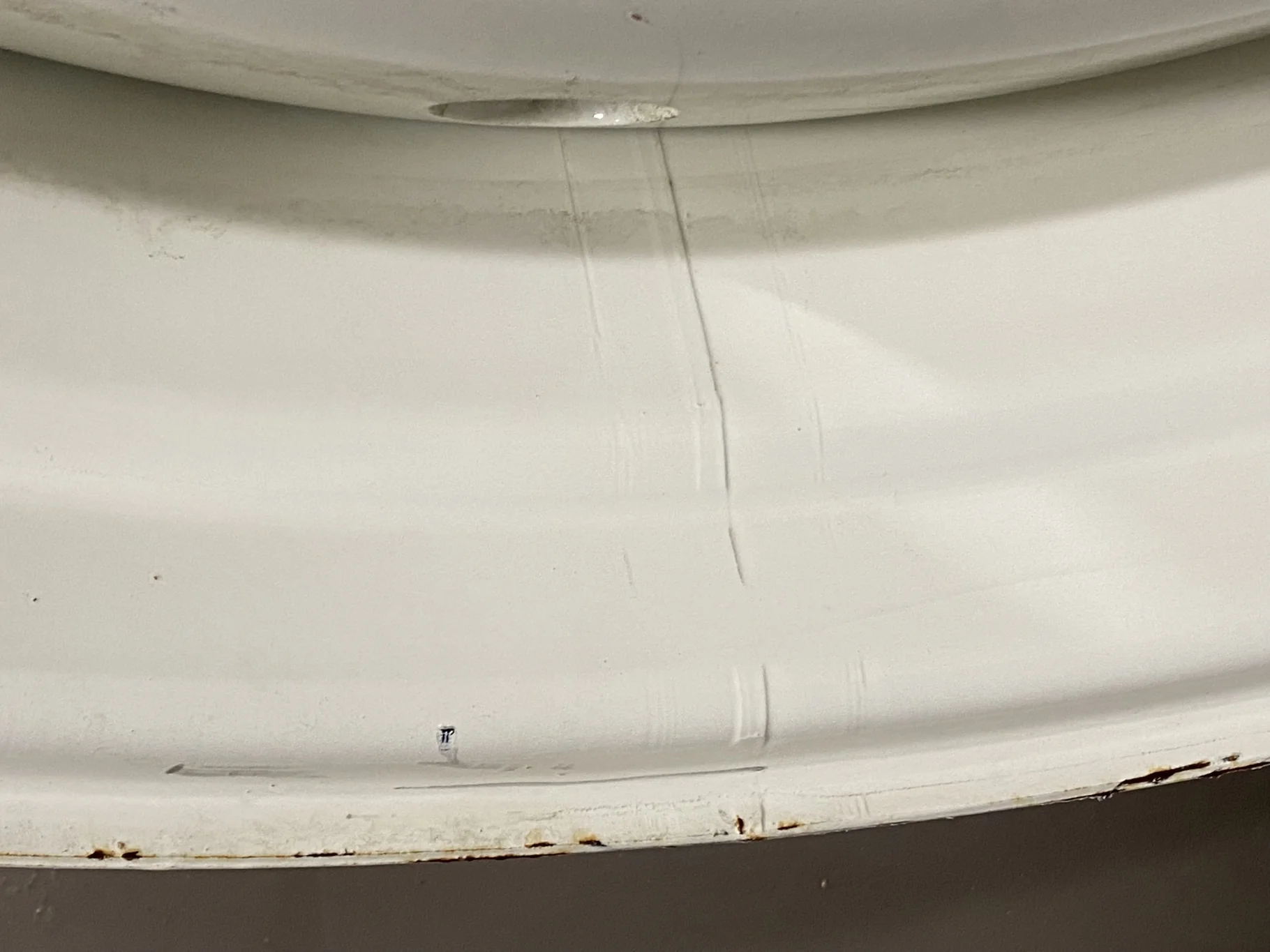 Used 20 X 42 Ford White 10 Bolt W/ 3/4" Rev. Spun Plate (10-14.567-12.46) - Good Condition image 4