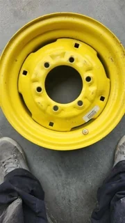 Take-Off  6 X 14  (6-6-4.625) BS 6 Bolt John Deere Yellow Wheel