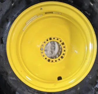 USED 18 X 42 20-13.187-10.5-15.00 (OUTSIDE) DOLLY DUAL YELLOW WHEEL
