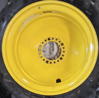 USED 18 X 42 20-13.187-10.5-15.00 (OUTSIDE) DOLLY DUAL YELLOW WHEEL image 2