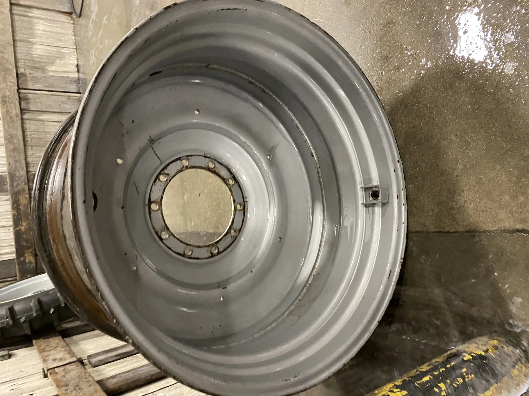 Used 23 X 38 Case IH Silver (10/13-11) Wheel -Heavy scuffs and scratches, heavy bolt hole wear, some image 5