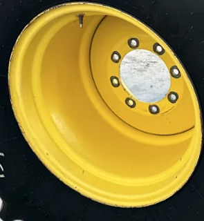 Used 25 X 26 John Deere Yellow 8 Bolt Combine Wheel (straight plate) (8-10.625-8.75) 2.14" offset (R image 3