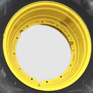 Take-Off 27 X 38 12-32.047-30.09 (-4.375 OFF SET) Titan Stub Disc Wheel JD Yellow