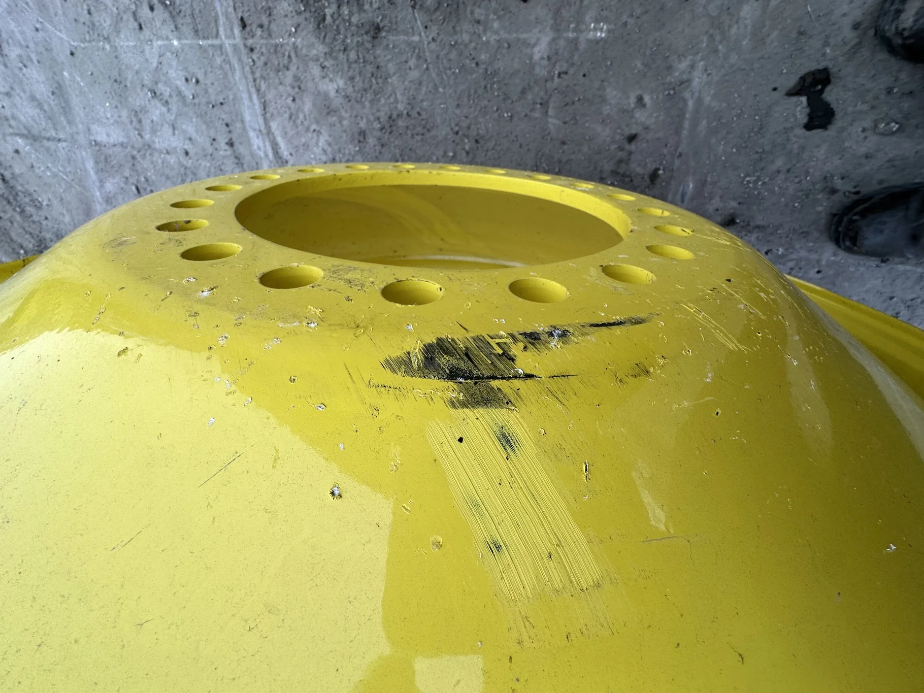 USED 18 x 42 20-13.187-11.07 (INSIDE) DOLLY DUAL YELLOW WHEEL image 6