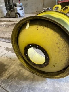 Used 16 X 38 John Deere Yellow 10 Bolt (.906) Dolly Dual Wheel (10-13.187-11.08) with 23.5" FS image 2