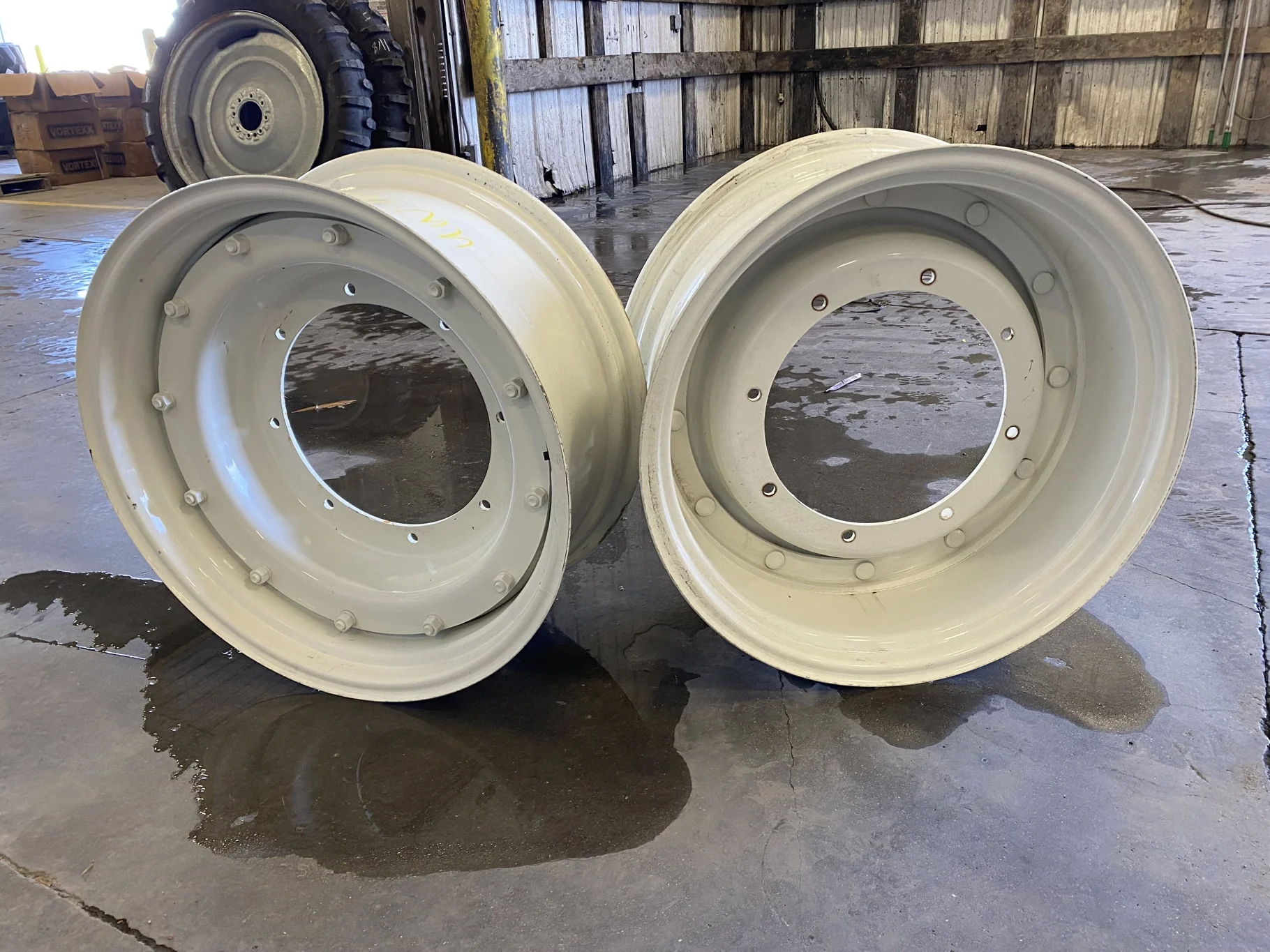 Used 12 X 28 New Holland White 8 Bolt (.708) GKN Style Stub Disc (8-16-14) with Center - Good Condit image 5