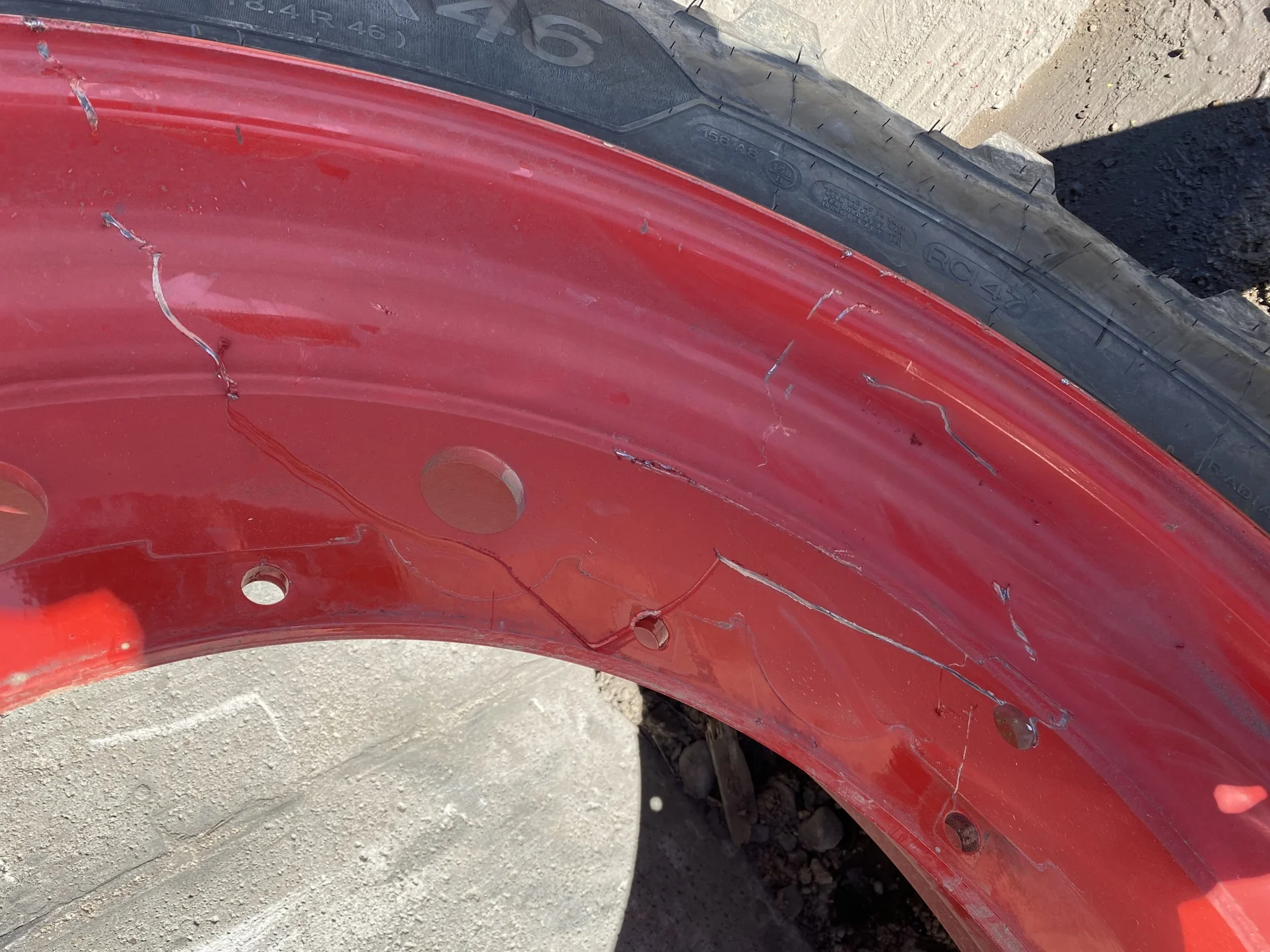 Used 16 X 46 Fendt Red Stub Disc - Scratches image 3