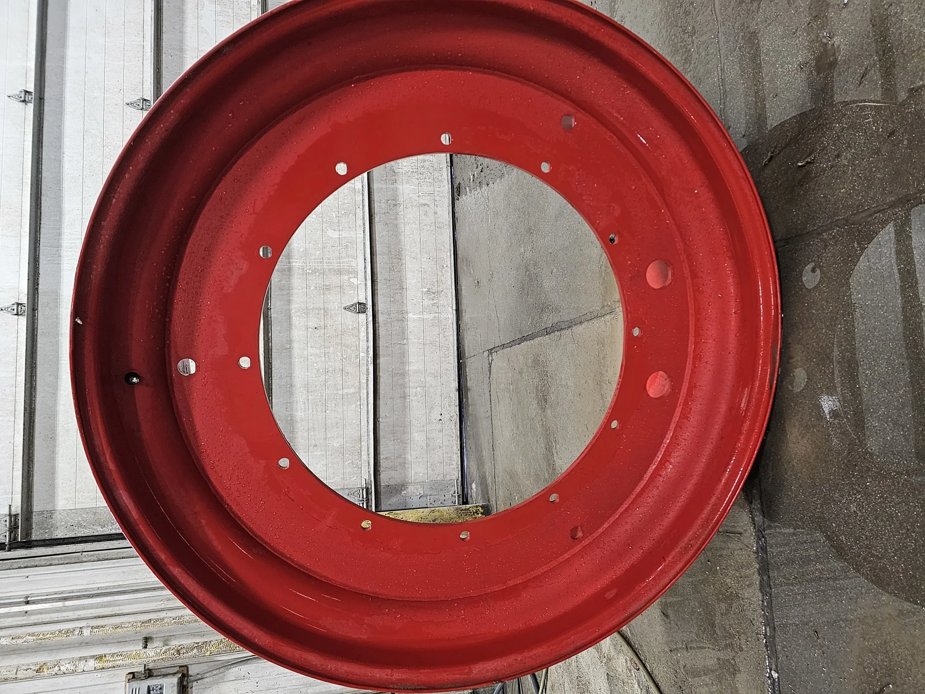 Used 16 X 46 Fendt Red Stub Disc wheel (12-30.25-28.25) image 2