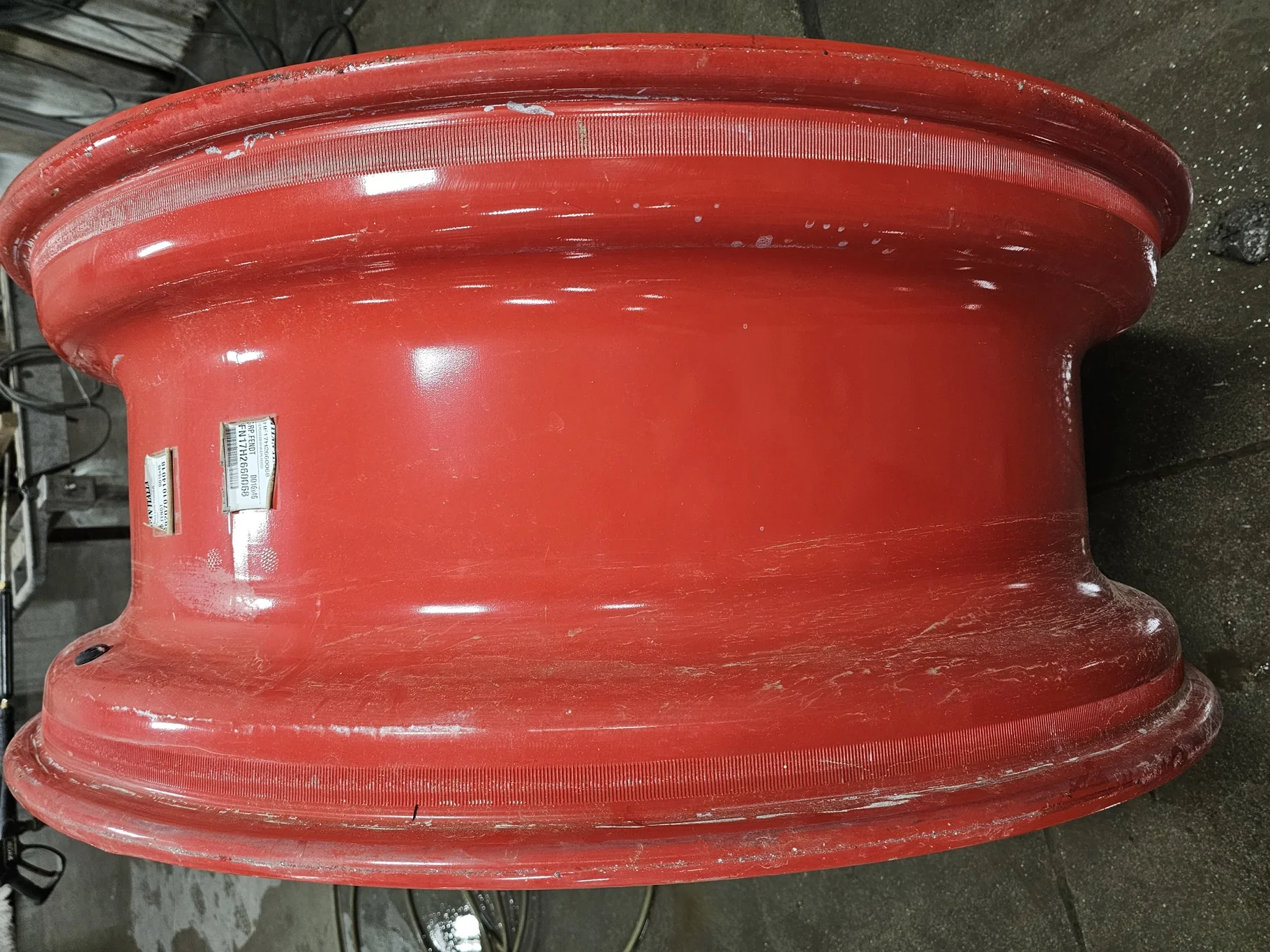 Used 16 X 46 Fendt Red Stub Disc wheel (12-30.25-28.25) image 3