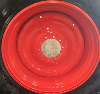 Used 23 X 42 Fendt Red 10 Bolt (.944) Wheel (10-13.25-11) 11.5" (scratched around hub area, scratche image 4