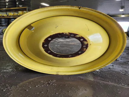 Used 18 X 46 10-13.18-11.09 YELLOW INSIDE DOLLY DUAL WHEEL image 6