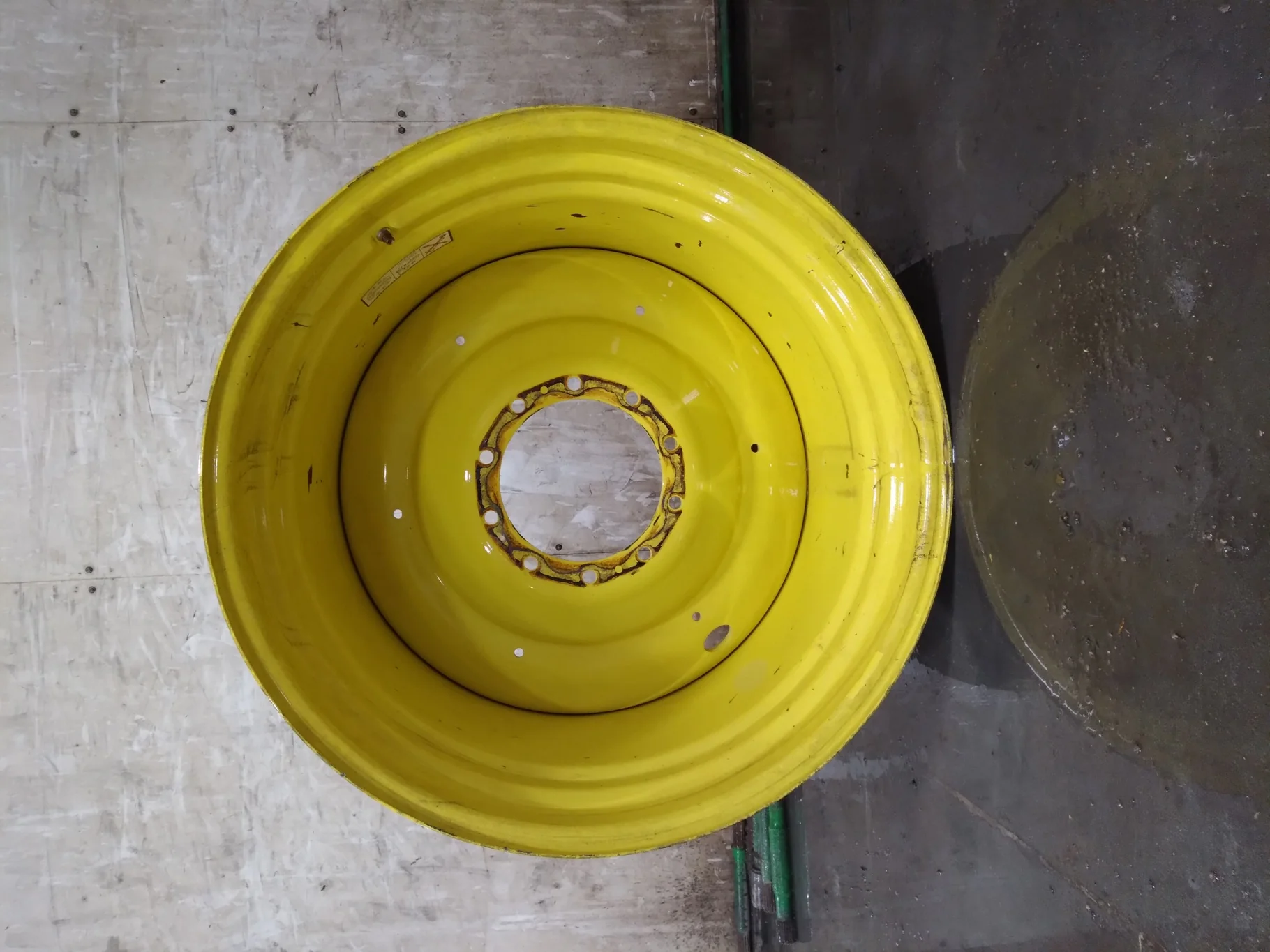 Used 27 X 38 John Deere Yellow Large 10 Bolt Rims