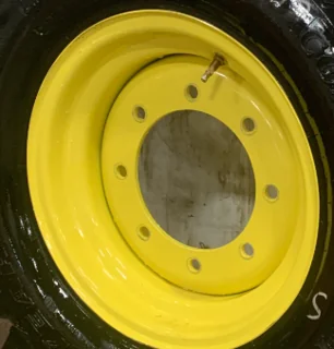 Used 9  X 18 John Deere Yellow 8 Bolt Rim  
(Small Paint Scuffs) - Good Condition image 2