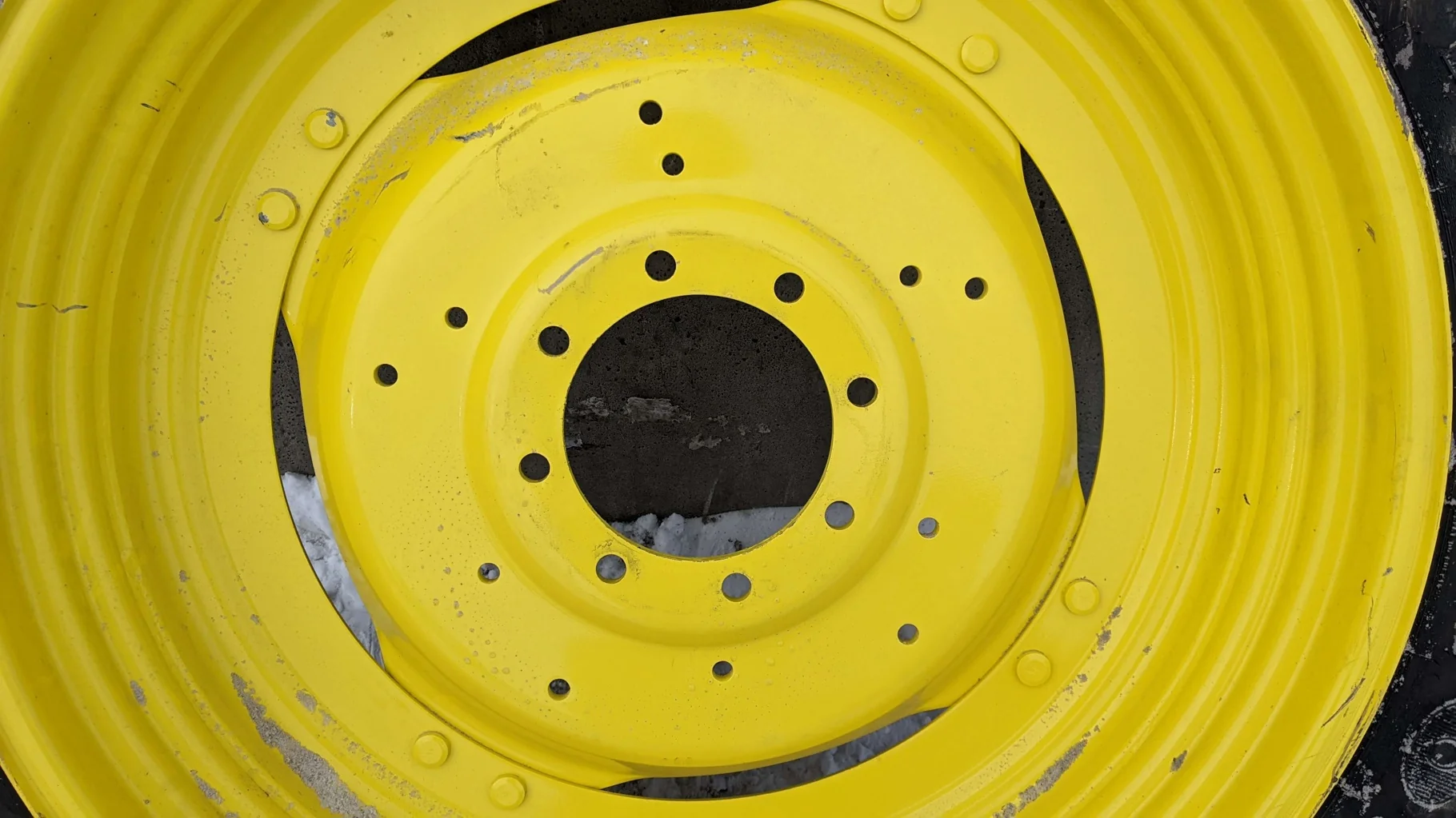Used 10 X 42 John Deere Yellow GKN Waffle Rim - Good Condition