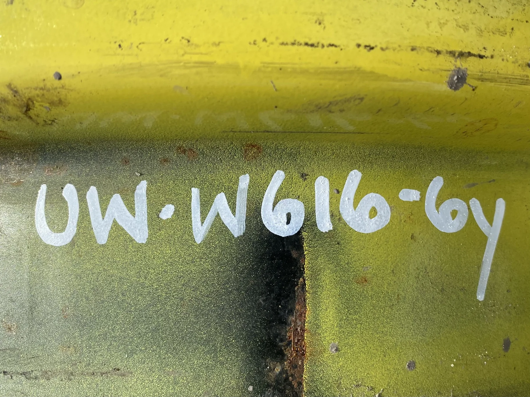 Used 6 X 16 John Deere Yellow 6 bolt Implement Wheel (6-6-4.625) 4.2" BS (scratches) image 7
