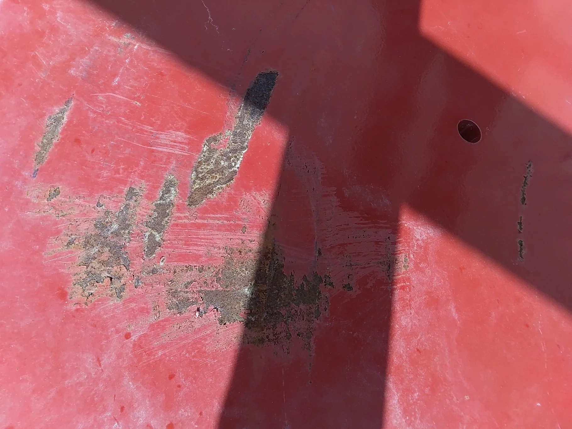 Used 10 X 54 Fendt Red 12 Bolt (.906) Straight Plate Wheel (12-16.732-14.625) 0" image 9