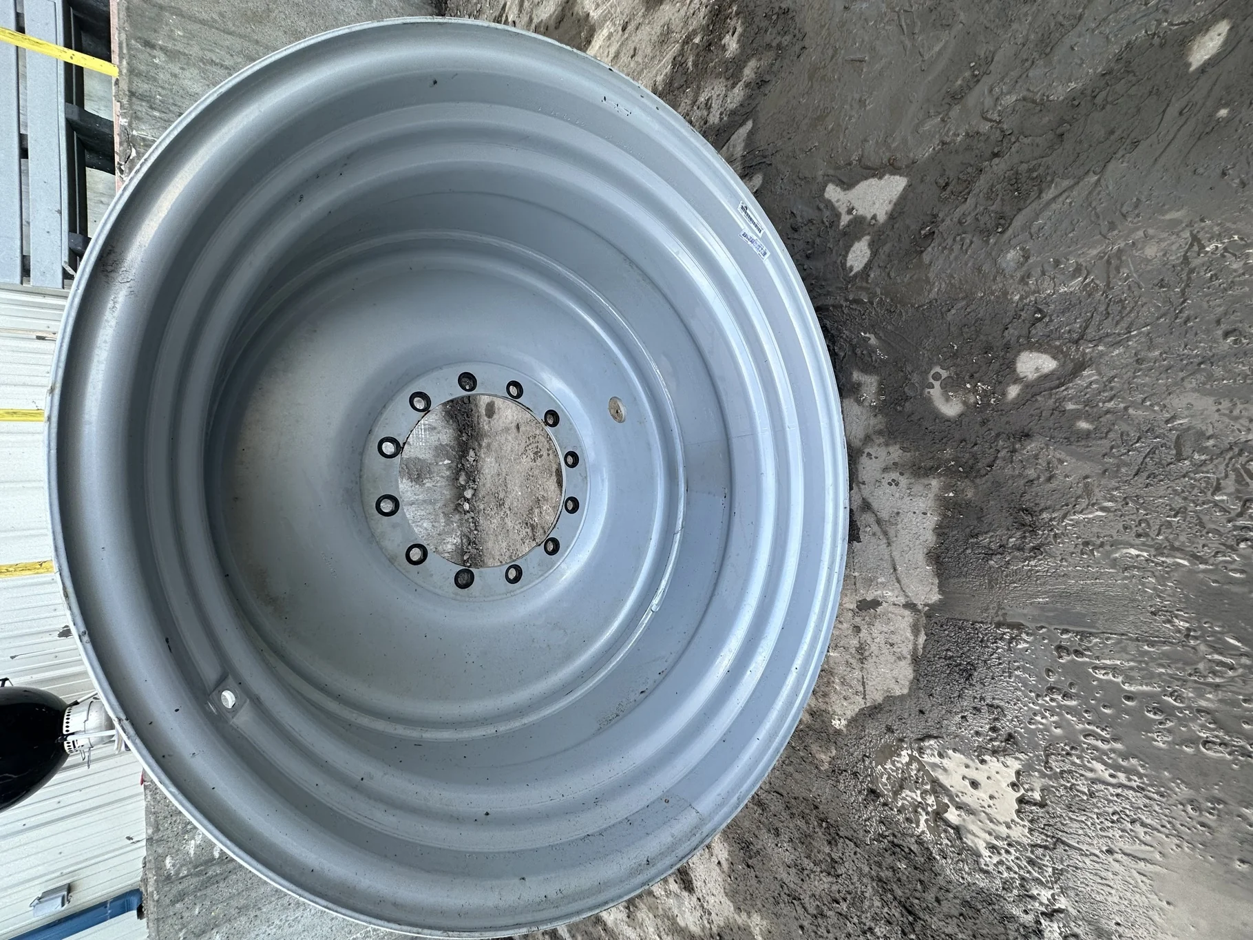 Used 23 X 38 Agco Gray dual wheel 12-15.625-13.75 (Scratches, Rust Spots)