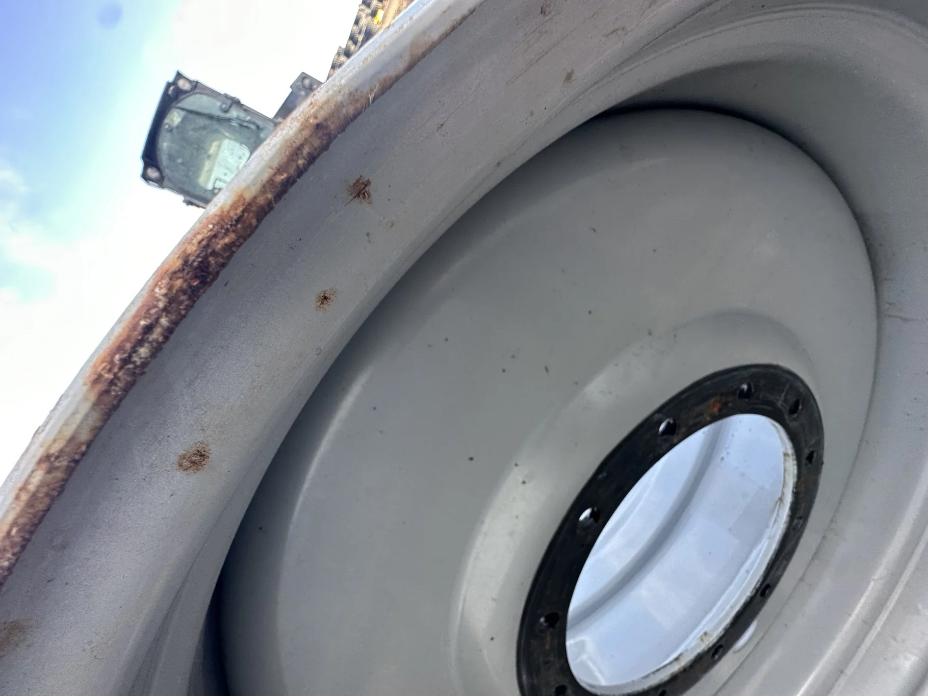 Used 23 X 38 Agco Gray dual wheel 12-15.625-13.75 (Scratches, Rust Spots) image 4