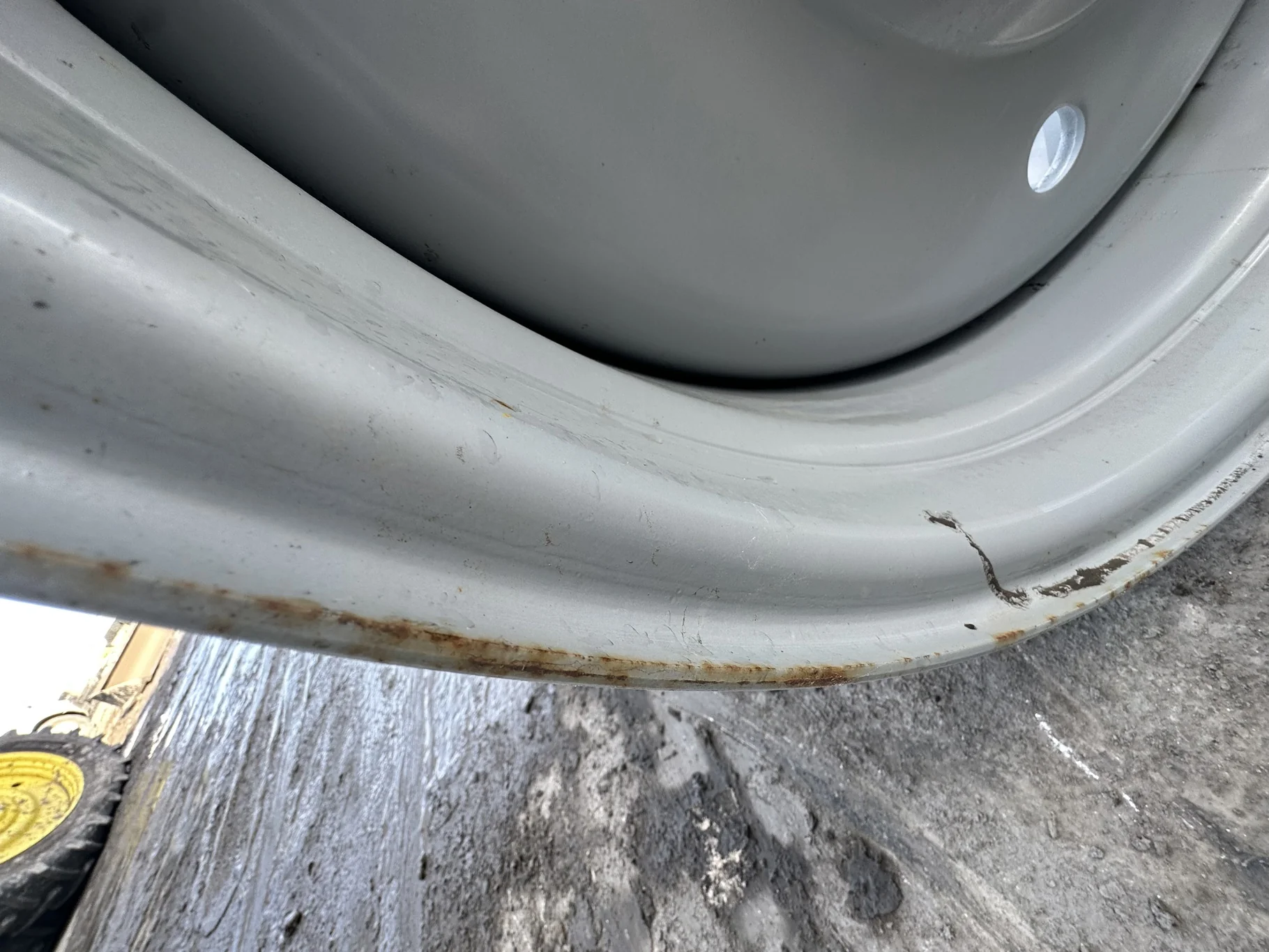Used 23 X 38 Agco Gray dual wheel 12-15.625-13.75 (Scratches, Rust Spots) image 5