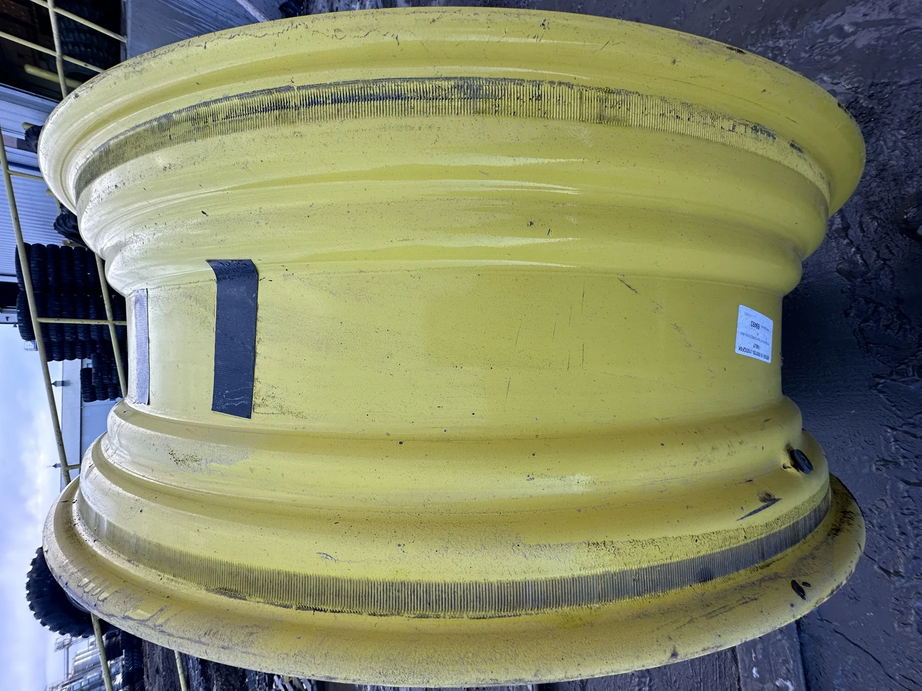 Used 15 X 50 JD yellow 10 Bolt Dual Wheel 10-13-11 ( Rust Spots, Scratches) image 4