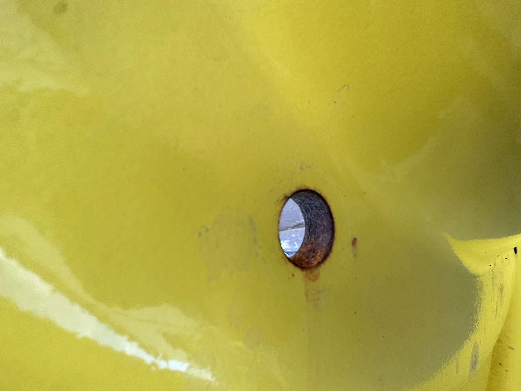 Used 15 X 50 JD yellow 10 Bolt Dual Wheel 10-13-11 ( Rust Spots, Scratches) image 5