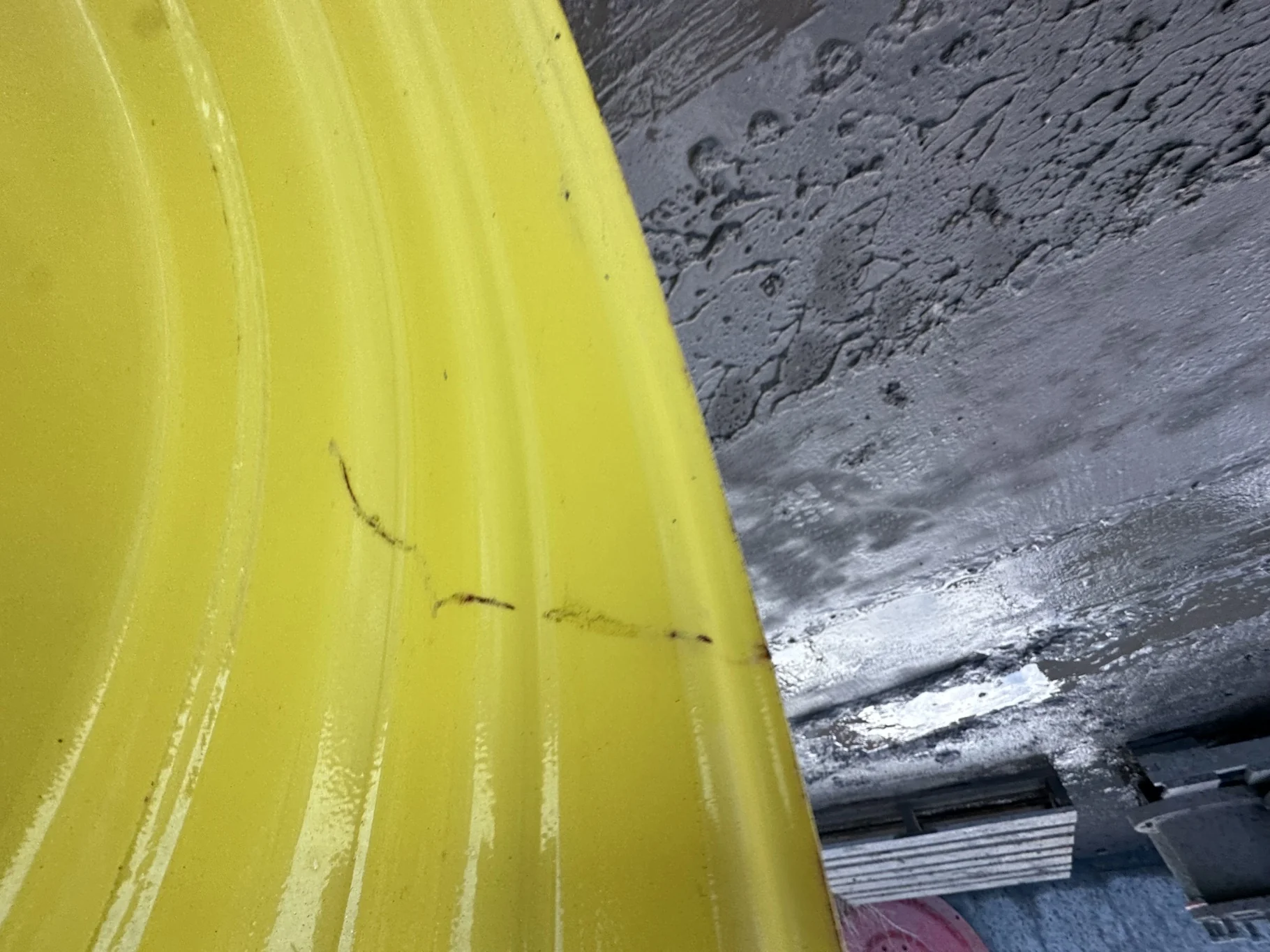 Used 15 X 50 JD yellow 10 Bolt Dual Wheel 10-13-11 ( Rust Spots, Scratches) image 9