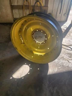 Used 12 X 38 3 Bolt Waffle JD Yellow Wheel w/ 10 Bolt Center