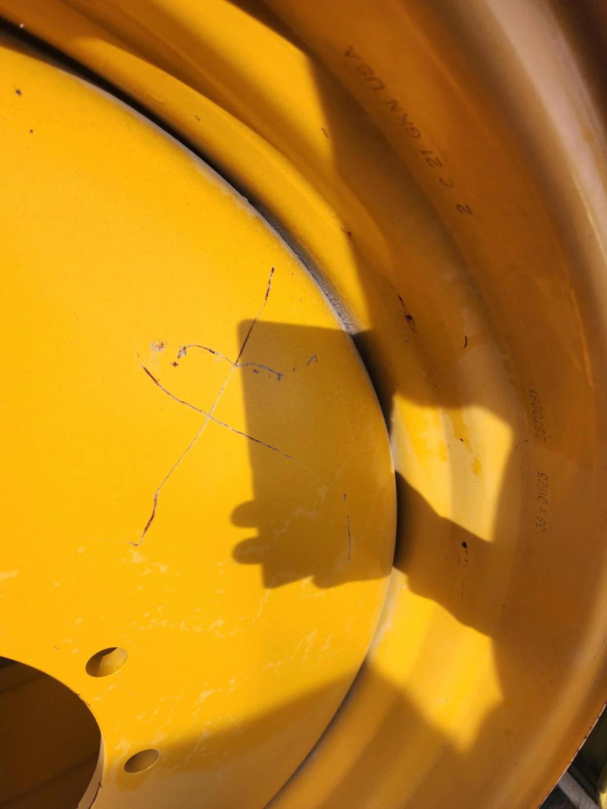 Take-Off 23 X 38 10-14.567-12.44-7.78 OFFSET HAGIE ORANGE SPRAYER WHEEL image 8